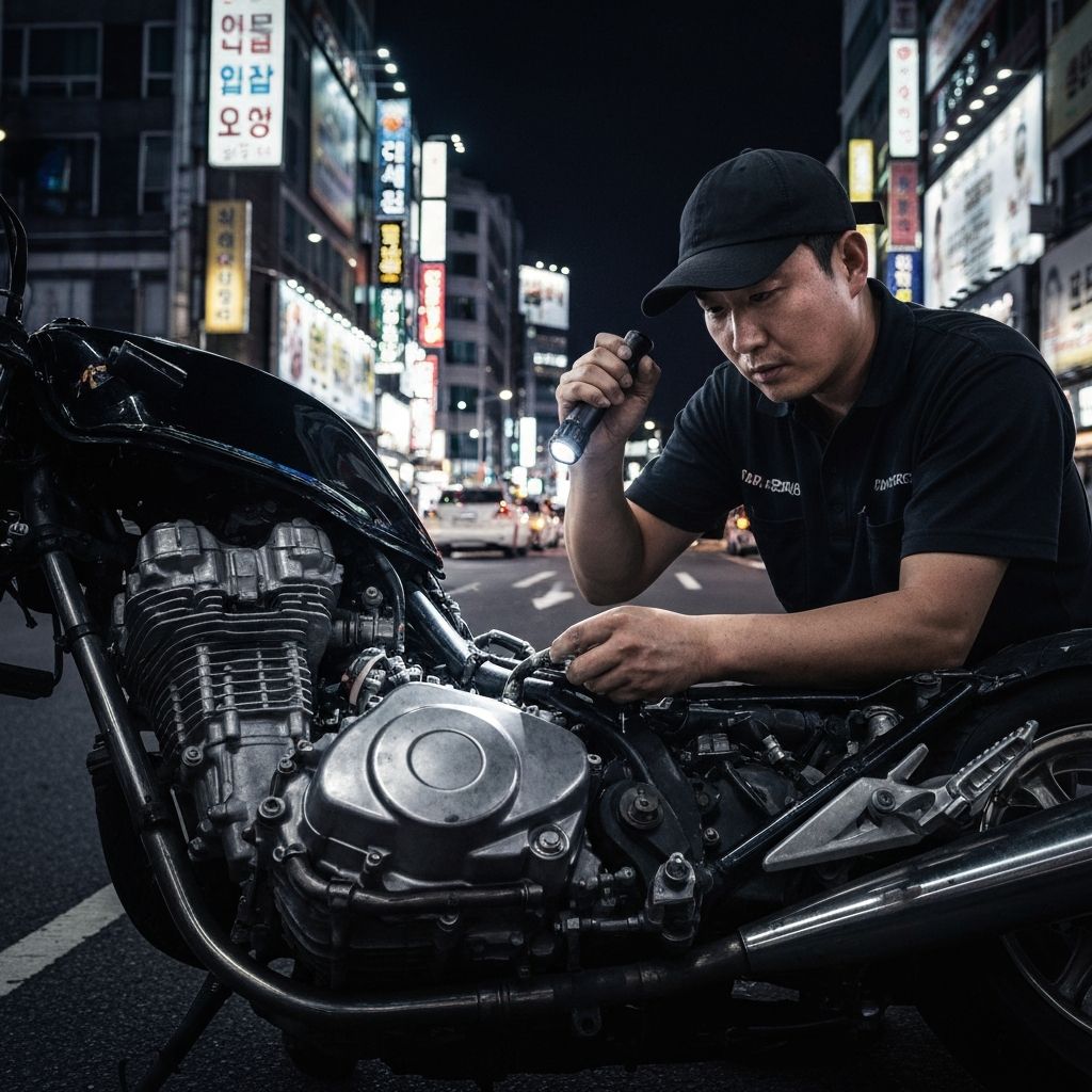 에어바이크 야간 긴급출동 서비스 - 밤에도 달려갑니다